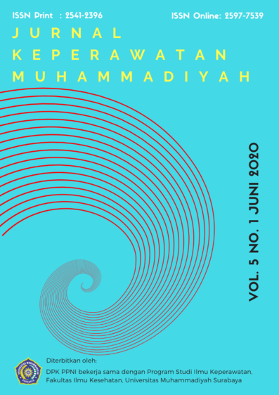 					Lihat Vol 5 No 1 (2020): JURNAL KEPERAWATAN MUHAMMADIYAH
				