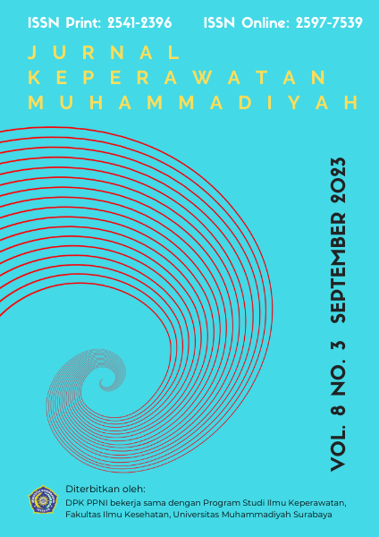 					Lihat Vol 8 No 3 (2023): JURNAL KEPERAWATAN MUHAMMADIYAH
				