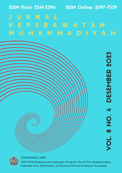 					Lihat Vol 8 No 4 (2023): JURNAL KEPERAWATAN MUHAMMADIYAH
				