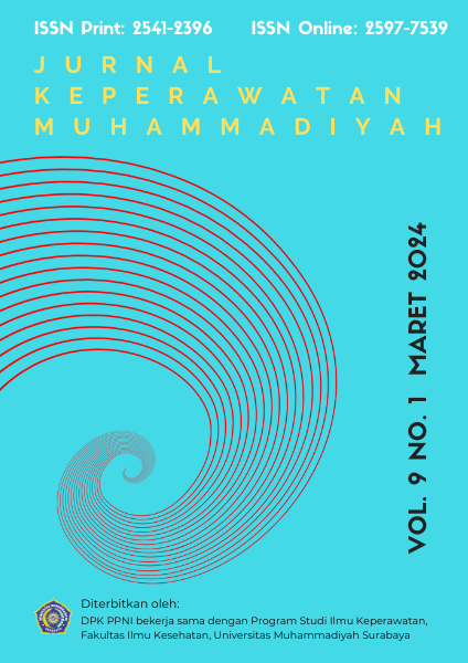 					View Vol. 9 No. 1 (2024): JURNAL KEPERAWATAN MUHAMMADIYAH
				