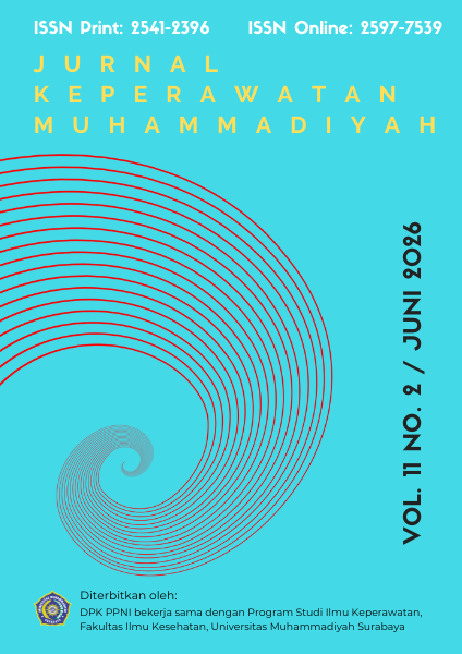 					View Vol. 11 No. 2 (2026): JURNAL KEPERAWATAN MUHAMMADIYAH
				