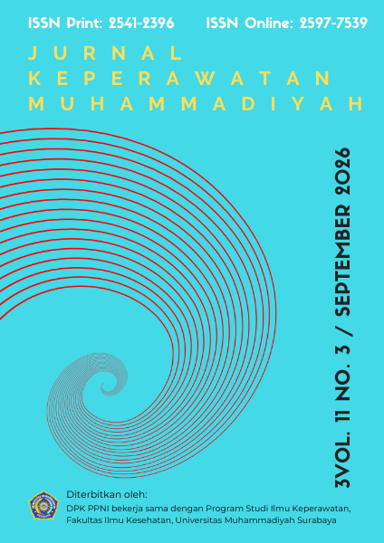 					View Vol. 11 No. 3 (2026): JURNAL KEPERAWATAN MUHAMMADIYAH
				