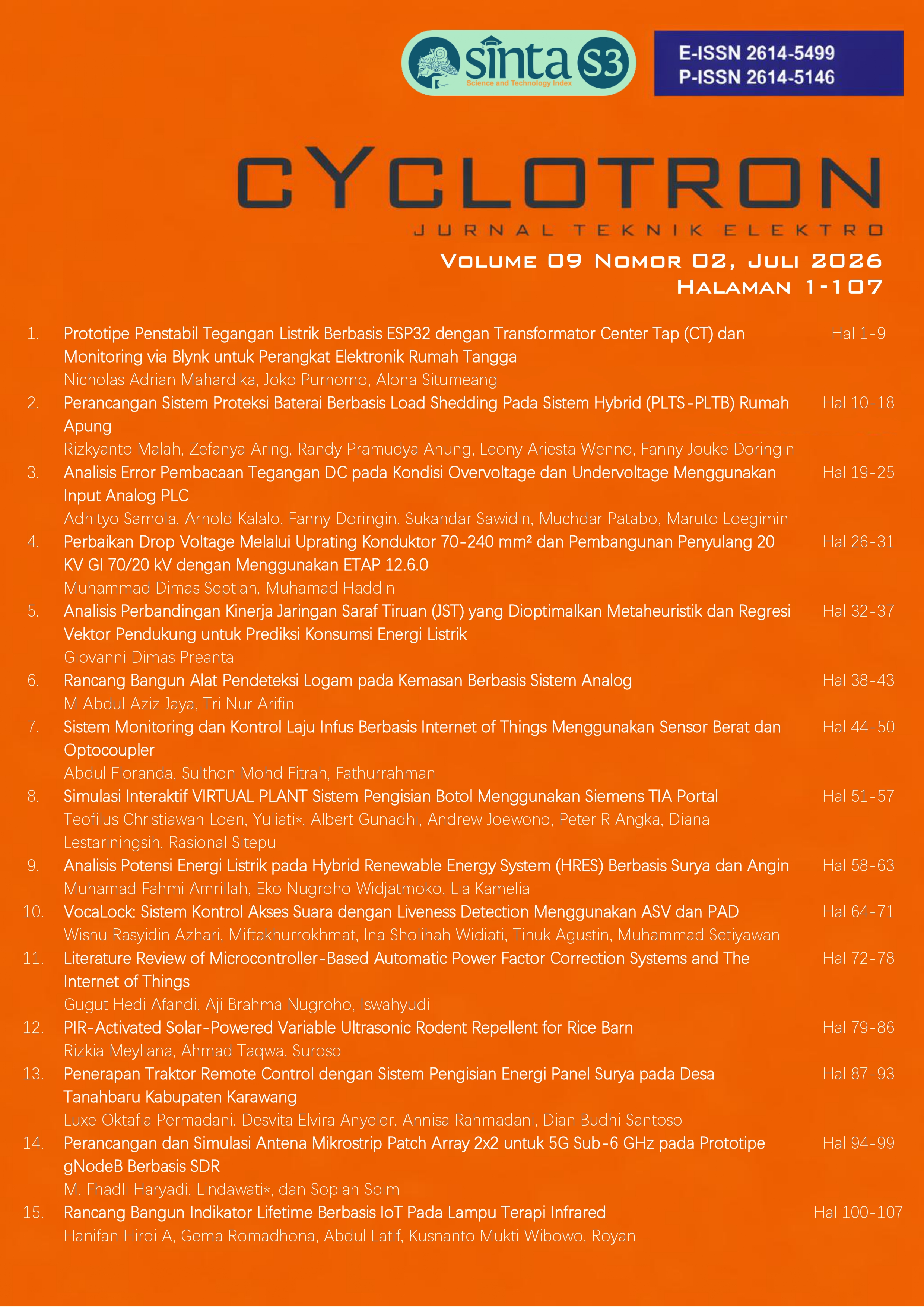 					Lihat Vol 9 No 02 (2026): CYCLOTRON
				