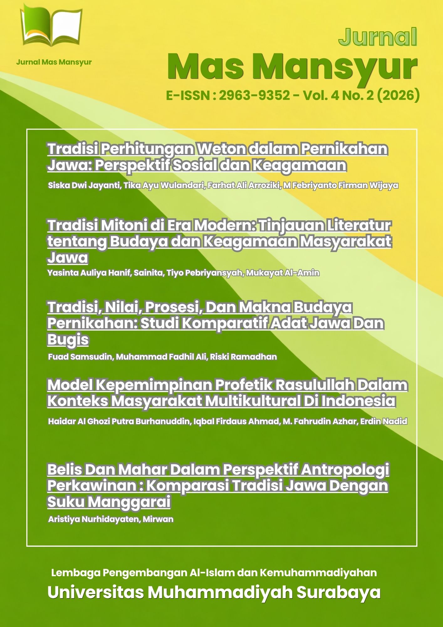 					View Vol. 4 No. 2 (2026): September
				