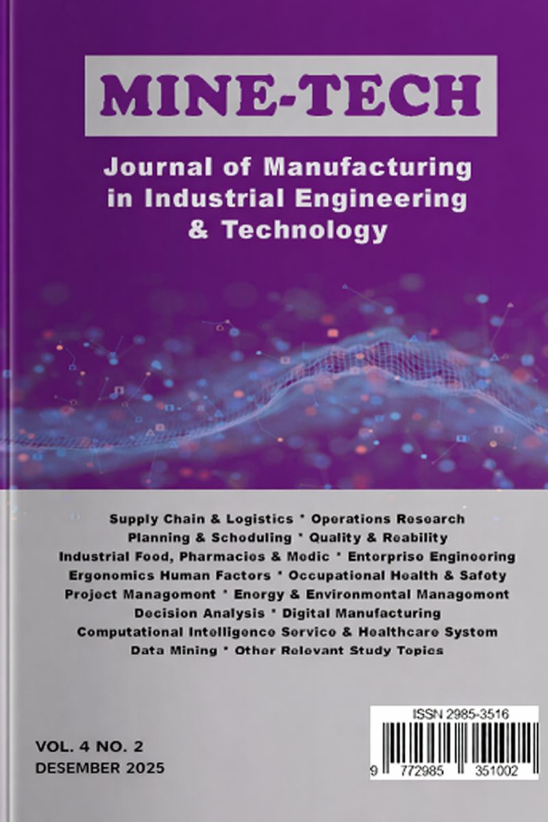 					Lihat Vol 4 No 2 (2025): Journal of Manufacturing in Industrial Engineering & Technology
				